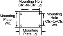 Image of Attribute. Mounting Plate Style 2. Front orientation. Contains Annotated. Mounting Plate Style 2. Floor Locks.
