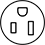 Image of Specification. NEMA 5-15 Socket. Front orientation. 5-15.