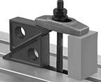 Image of ProductInUse. Single Pair Shown In Use. Front orientation. Support Blocks. Step Block Sets.