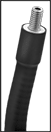 Image of Specification. End with Threaded Stud. Front orientation. ZoomedIn view. Contains Border. 1/4"-20. Any-Which-Way Positioning Arms .