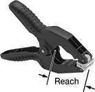 Image of Product. Front orientation. Contains Annotated. Spring Clamps. Spring Clamps, Plastic Body, Plastic Jaw.