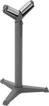 Image of Product. Style C. Front orientation. Material Support Stands. Material Support Stands for Pipe, V-Style Support, Roller Support, Pedestal Stand, Style C.