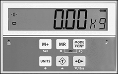 Image of Product. Digital Display (Ounces, Pounds, Kilograms - Print Function). Front orientation. ZoomedIn view. Contains Border. Scales. Weighing and Counting Pallet Truck Scales, Ounces, Pounds, Kilograms, Print Function.