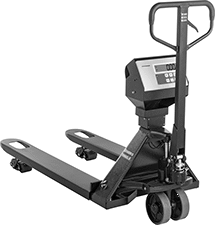 Image of Product. Front orientation. Scales. Weighing and Counting Pallet Truck Scales, Ounces, Pounds, Kilograms, Print Function.