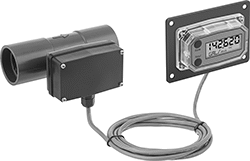 Image of ProductInUse. Front orientation. Flowmeter Mounting Fittings. Socket-Connect Flowmeter/Totalizers.