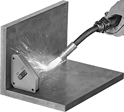 Image of ProductInUse. Front orientation. Magnetic Clamps. Easy On/Off Magnetic Clamps.