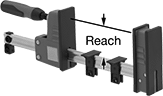 Image of Product. Front orientation. Contains Annotated. Bar Clamps. Parallel-Jaw Bar Clamps/Spreaders.