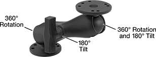 Image of Product. Front orientation. Contains Annotated. Positioning Arms. Ball-Grip Positioning Arms , Bench- and Wall-Mount Complete Arms with Plate Attaching End, Rotating/Tilting Arm.