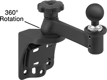 Image of Product. Front orientation. Contains Annotated. Positioning Arms. Ball-Grip Positioning Arms , Wall-Mount Complete Arms , Rotating-Ball Arm.