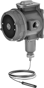 Image of Product. With Unthreaded Probe. Front orientation. Temperature Switches. Hazardous Location Wall-Mount Temperature Switches, SPDT—2 Circuits Controlled.