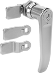 Image of Product. Front orientation. Cam Locks and Latches. L-Handle Hex-Drive Cam Locks.