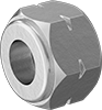 Nuts for Vibration-Resistant Compression Fittings for Copper Tubing