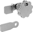 Image of Product. Front orientation. Cam Locks and Latches. Compression Knob Cam Latches.