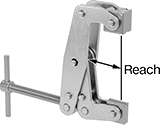 Image of Product. Front orientation. Contains Annotated. C-Clamps. No-Twist C-Clamps.