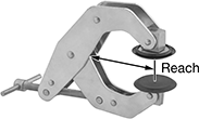 Image of Product. Front orientation. Contains Annotated. C-Clamps. Nonmarring No-Twist C-Clamps.