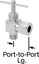 Image of Product. Front orientation. Contains Annotated. Flow-Adjustment Valves. Precision Flow-Adjustment Valves with Compression Fittings, Brass Body.