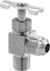 Precision Flow-Adjustment Valves with 45° Flared Compression Fittings