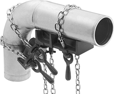 Image of Product. Front orientation. Pipe Welding Clamps. Heavy Duty Chain Pipe Welding Clamps, Adjustable Clamps.