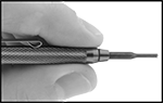 Image of ProductInUse. Front orientation. Contains Border. Screw, Pipe, and Stud Extractors. Miniature Screw Extractors.