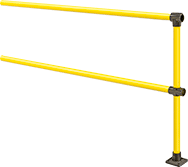 Image of Product. Front orientation. Safety Rails. Safety Railings, Powder-Coated Steel, Straight Rail, Add-On Railings.