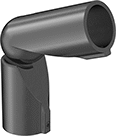 Image of Product. Adjustable-Angle Elbow Connector. Front orientation. Safety Railing Connectors. Connectors, Adjustable-Angle Elbow.