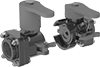 Plastic Cam-and-Groove Hose Couplings with Shut-Off Valve for Chemicals