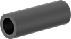 Image of Product. Front orientation. Pipe and Fittings. UV-Resistant Thick-Wall Plastic Pipe Nipples and Pipe for Water.