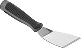 Image of Product. Front orientation. Putty Knives. Long-Reach Steel Blade Putty Knives, Beveled Edge, Bent Blade.