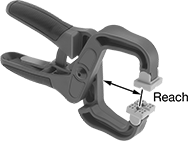 Image of Product. Front orientation. Contains Annotated. Pliers Clamps. Plastic Pliers Clamps.