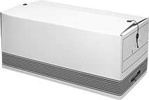 Image of Product. Front orientation. File Boxes. Cardboard File Boxes, With Tight-Fitting Lid.