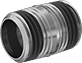 Image of Product. Male. Front orientation. Pipe and Fittings. High-Pressure Brass and Bronze Threaded Pipe Nipples and Pipe with Sealant, Pipe—Fully Threaded, Male, Threaded Fitting Connection.