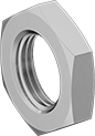 Image of Product. Front orientation. Pipe Locknuts. High-Pressure Brass Threaded Pipe Locknuts.