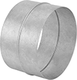 Image of Product. Front orientation. Duct and Fittings. Spiral Duct and Fittings, Straight Connectors.