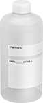 Image of Product. Front orientation. Bottles. Write-On Plastic Bottles, Style A.