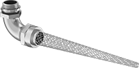 Image of Product. Front orientation. Cord Grips. Sure-Grip Liquid-Tight Aluminum Cord Grips, 90° Elbow.