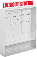 Image of Product. Front orientation. Lockout Organizing Stations. Style E.
