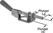 Image of Product. Front orientation. Contains Annotated. Toggle Clamps. Reverse-Action Push Toggle Clamps.