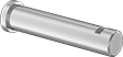 Image of Product. Front orientation. Made-to-Order Pins. Flat-Head Made-to-Order Pins, Set-Screw Flat End.