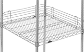 Image of Product. Front orientation. Shelf Ledges. Heavy Duty Wire Shelving.