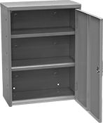 Image of Product. Style A. Front orientation. Cabinets. Wall-Mount Shelf Cabinets, Stationary, Assembled, Style A.