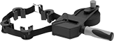 Image of Product. Front orientation. Band Clamps. Polyester Fabric Band, Crank Handle.