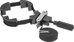 Image of Product. Front orientation. Band Clamps. Nylon Band, Screwdriver Handle.