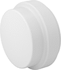 Image of Product. Front orientation. Pipe and Fittings. Underground Drain, Waste, and Vent PVC Pipe Fittings for Water, Caps, Gasket.