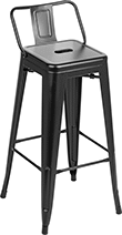 Image of Product. Front orientation. Stools. Stools with Backrest , Style A.