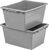 Nestable and Stackable Plastic Tote Boxes