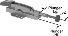 Image of Product. Front orientation. Contains Annotated. Toggle Clamps. Auto-Adjusting Push Toggle Clamps.