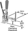 Hold-Down Toggle Clamps with Locking Handle