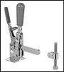 Image of Specification. Cut-to-length clamp is supplied in two pieces that must be welded together.. Front orientation. Contains Border. With Cut-to-Length Arm. Hold-Down Toggle Clamps with Locking Handle.