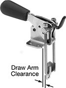 Image of Product. Front orientation. Contains Annotated. Toggle Clamps. Right-Angle Latch-Style Toggle Clamps.