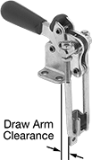 Image of Product. Front orientation. Contains Annotated. Toggle Clamps. Right-Angle Latch-Style Toggle Clamps with Locking Handle.